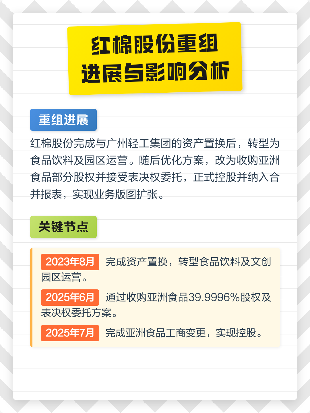 梧州市食品资产重组(食品资产重组案例)